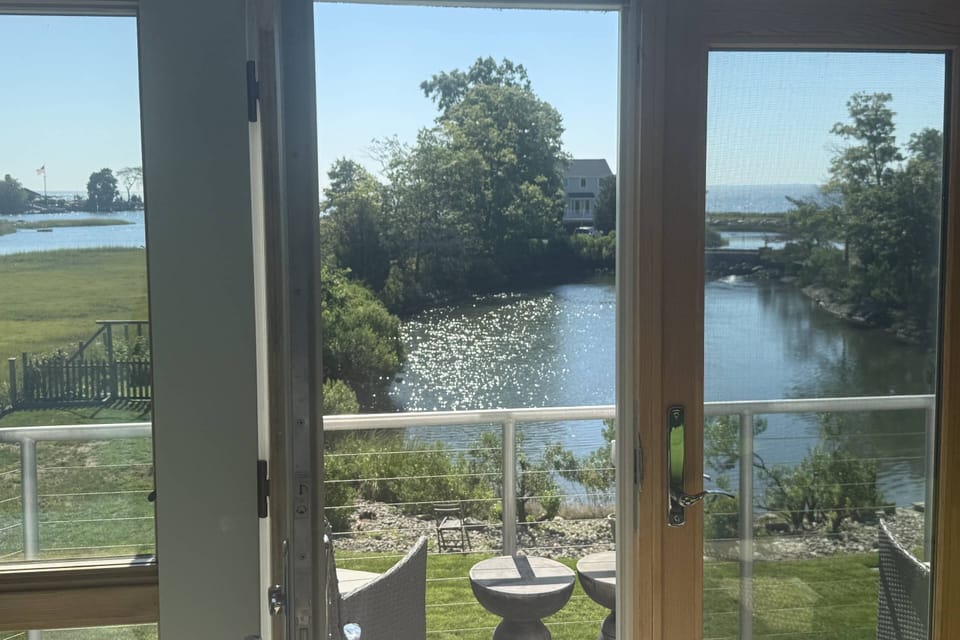 Relax!  Open the doors to the ocean views and the fresh ocean air.