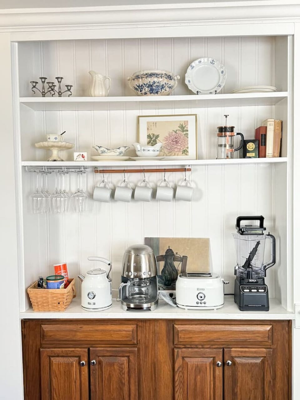 Electric water kettle, coffee maker, toaster and blender