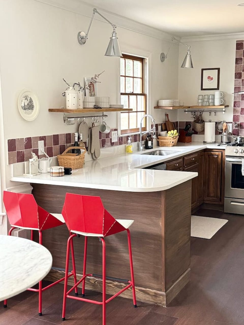 Fully equipped kitchen with modern appliances for cooking and entertaining