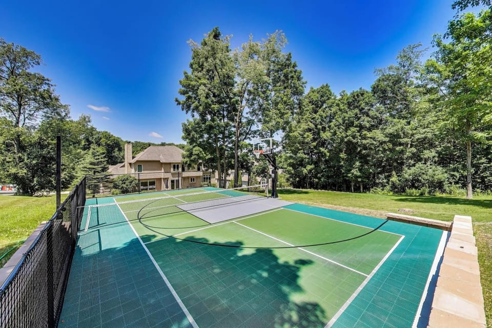 Private Pickleball and Basketball Court!