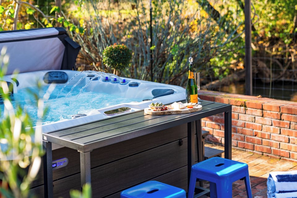 Hot Tub with creek views