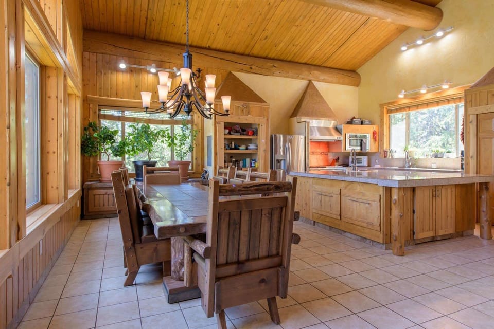 Dining table with seating for 10 
