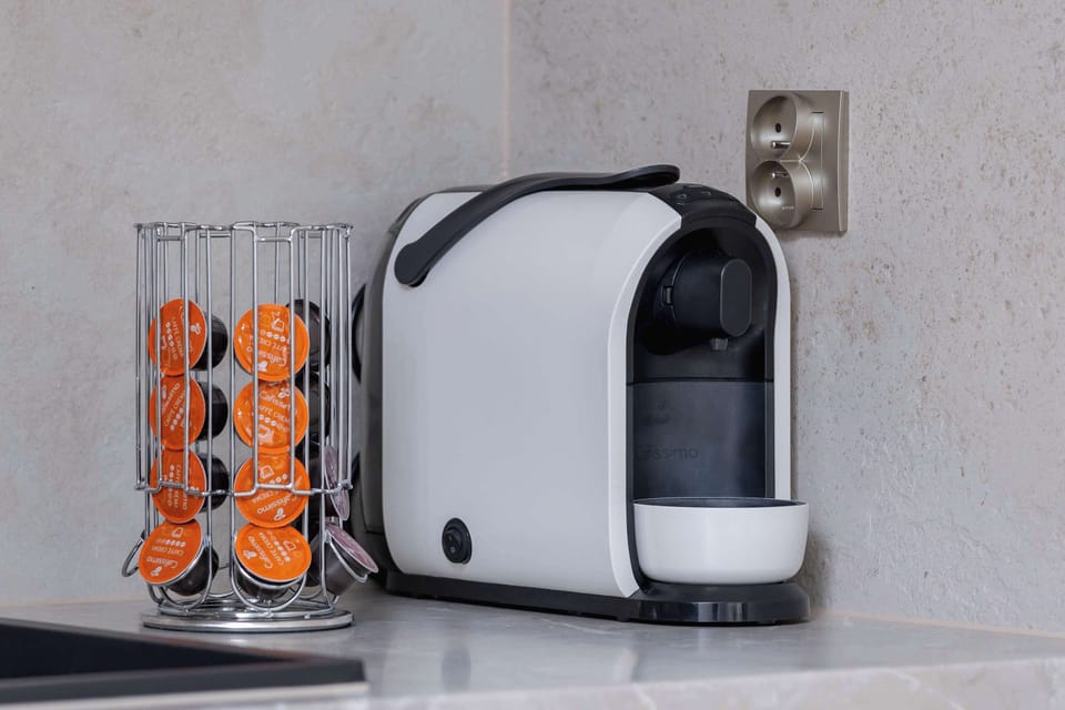 Coffee machine for brewing delicious coffee. 