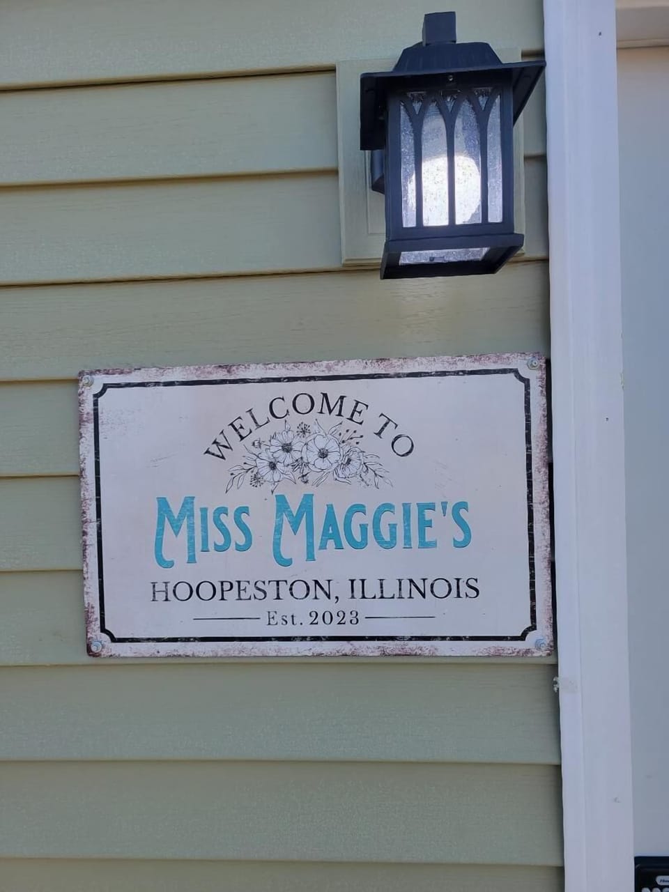 Miss Maggie's sign