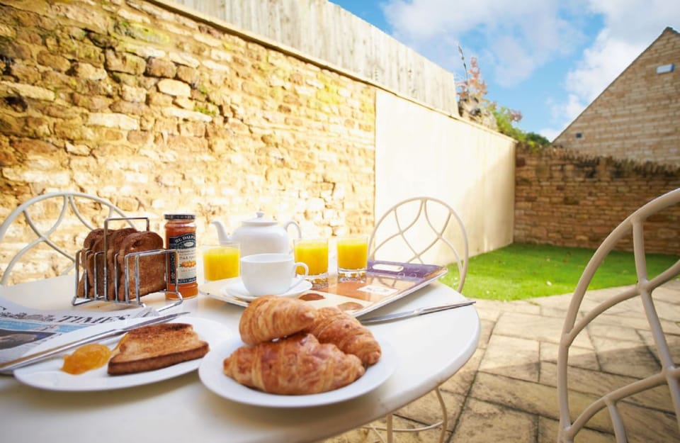 Relax in the enclosed courtyard walled garden