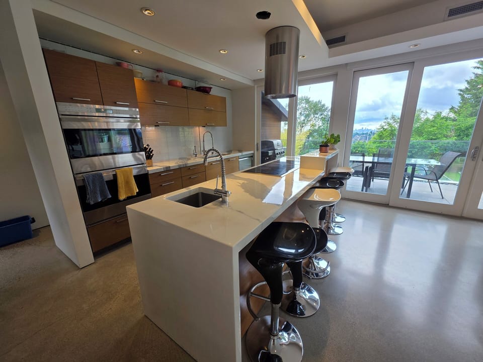 Cozy vibes and counter chats. Welcome to our kitchen.