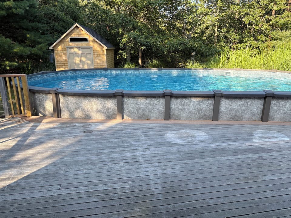 Salt water above ground pool