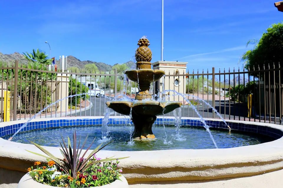 one of 4 fountains