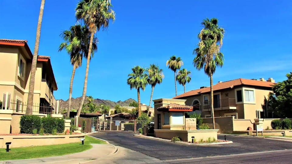 Entrance to gated community