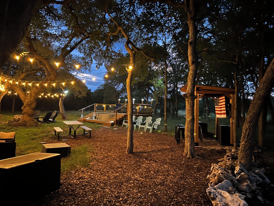 Front yard view at night 
