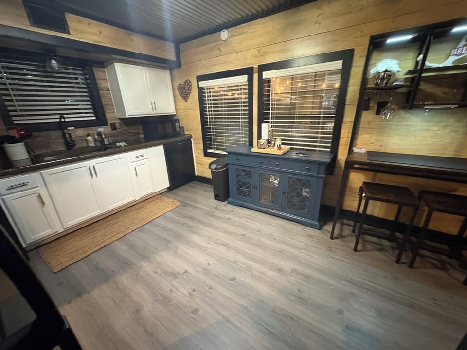 kitchen with lots of cabinets