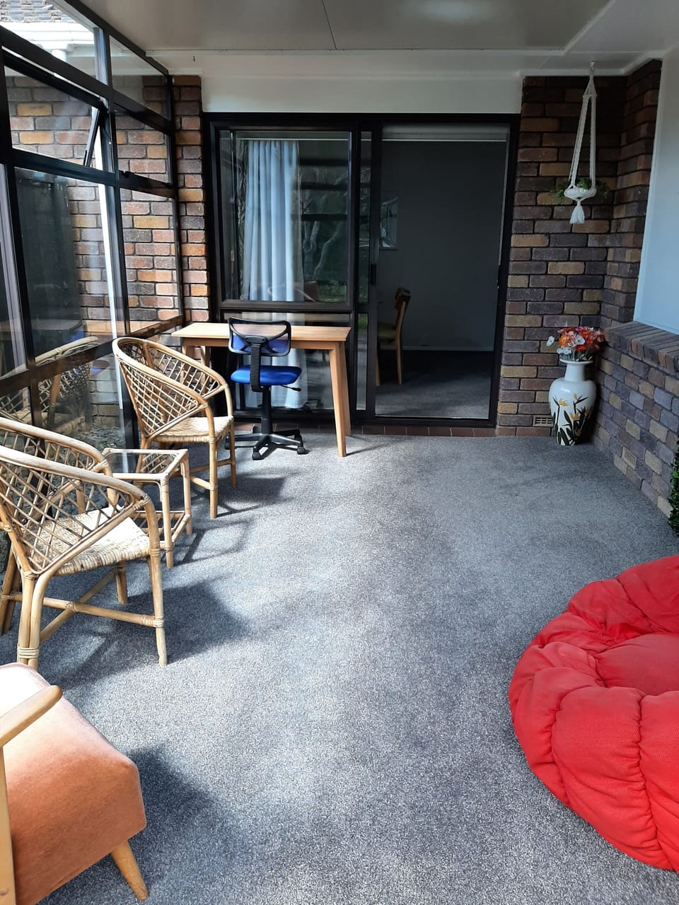 Sunny conservatory off dining room