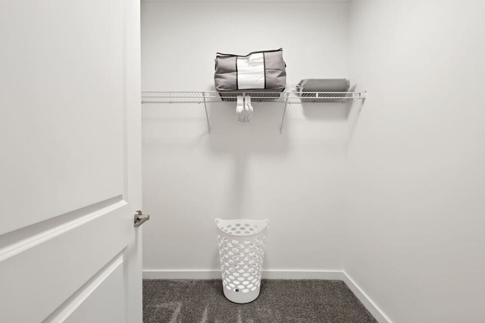 Storage with towels and essentials