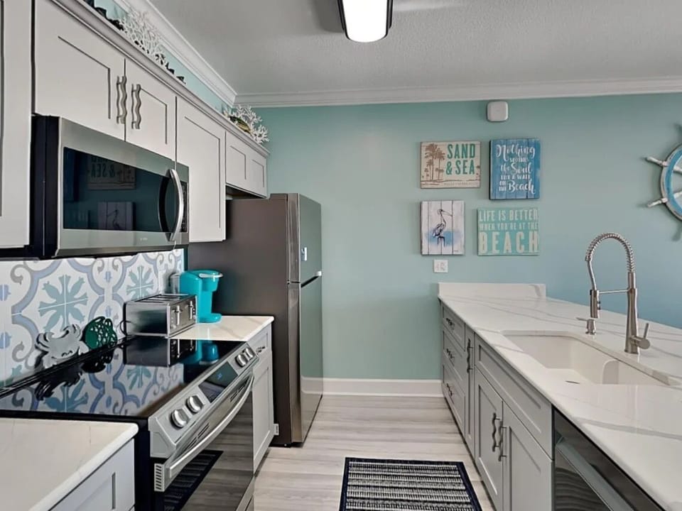 Fully stocked kitchen