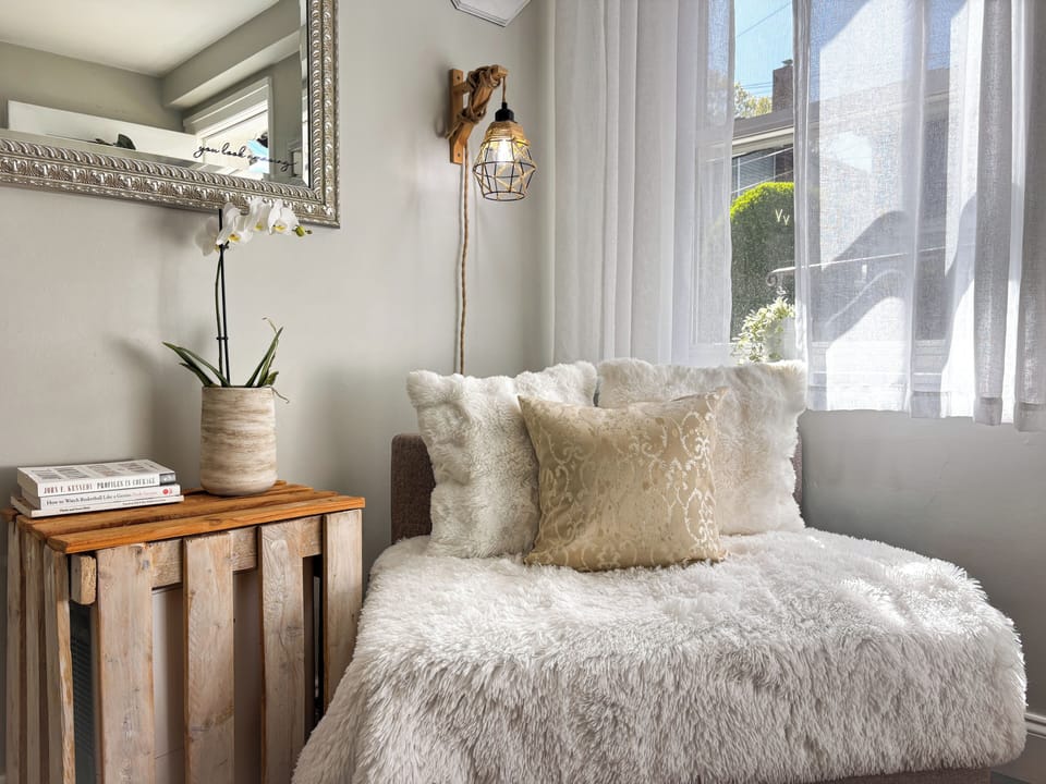 A quiet corner to relax, read, or unwind