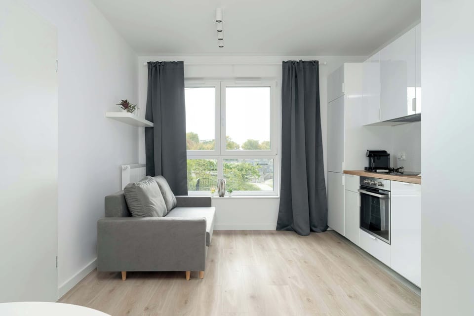 Spacious living room with full equipment. 