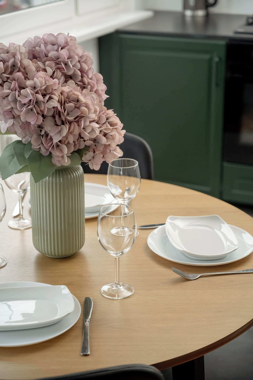 Functionally designed dining area suitable for four people.