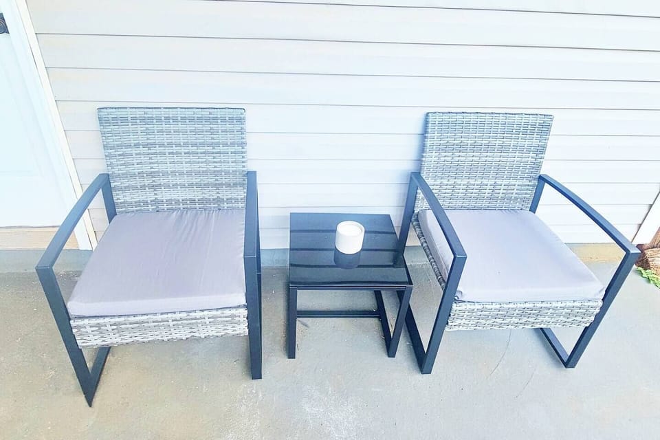 Perfect for 2 to enjoy at sunset or sunrise. Fenced-in backyard for privacy.