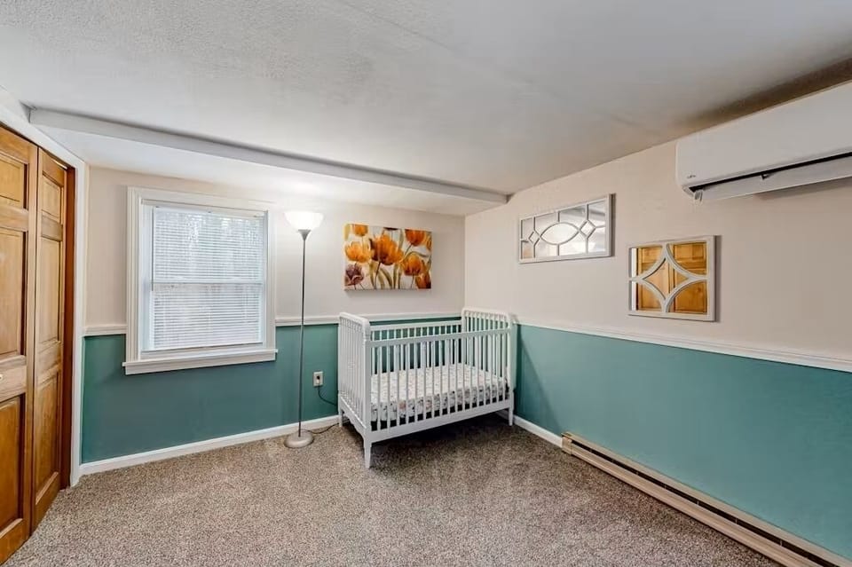 crib in master bedroom