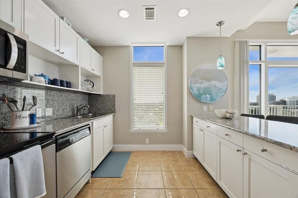 Fully stocked kitchen