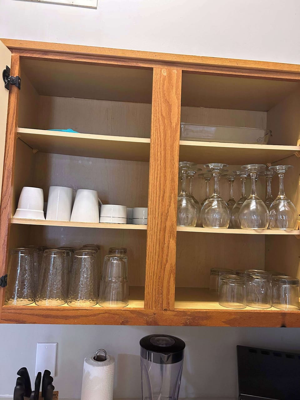 Complete glassware provided for your convenience.