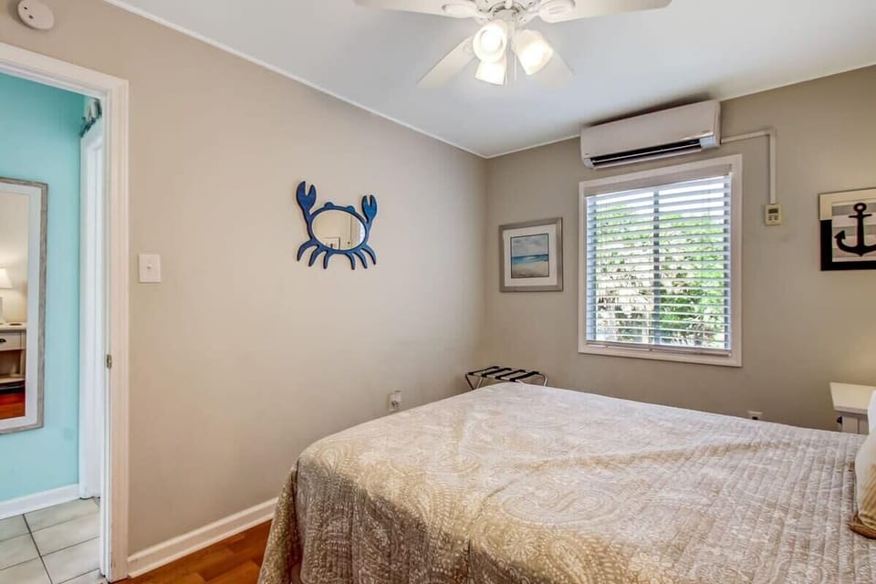 Well-appointed sleeping area with soft lighting and restful ambiance.