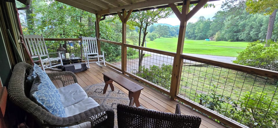 Each bedroom has a door directly to the front porch.