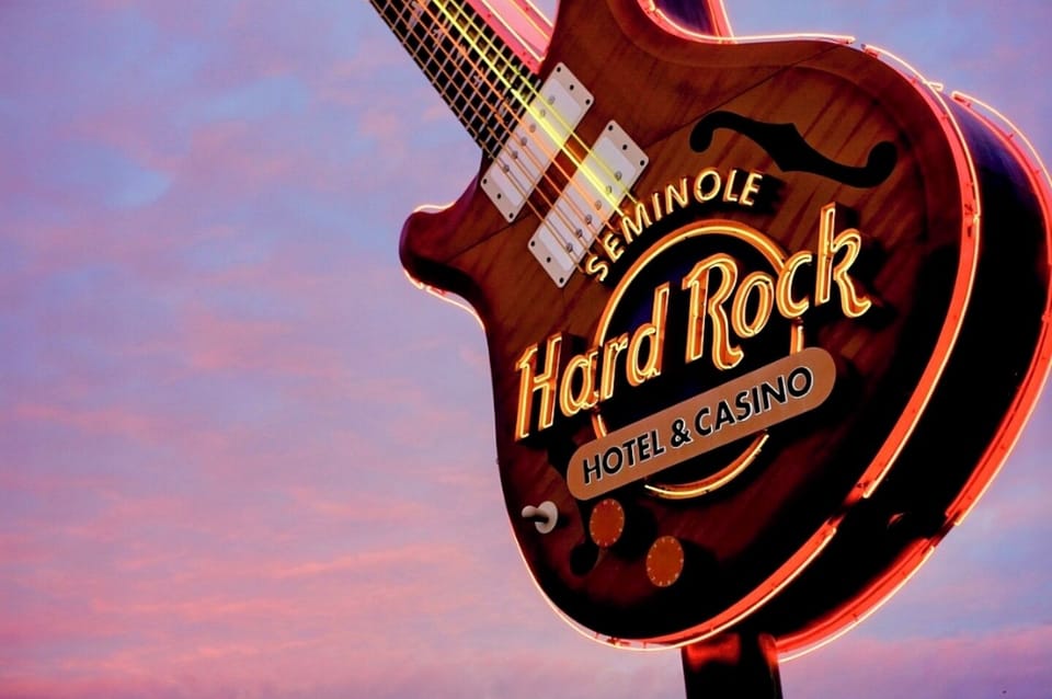 Hard Rock casino 20 min drive