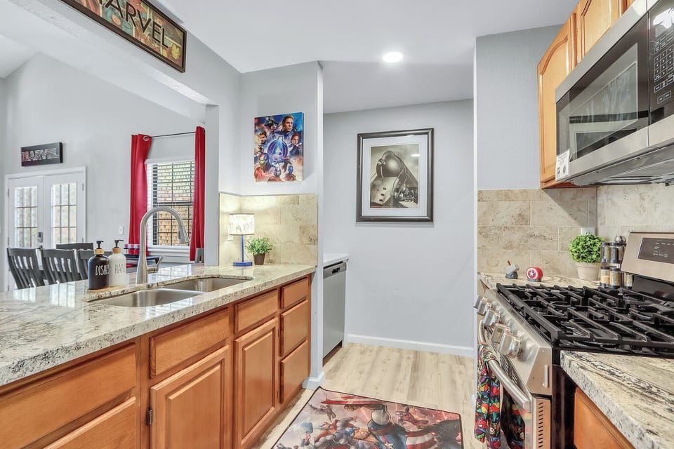 Galley style kitchen