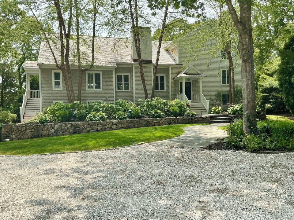 Front of house, located down a long driveway
