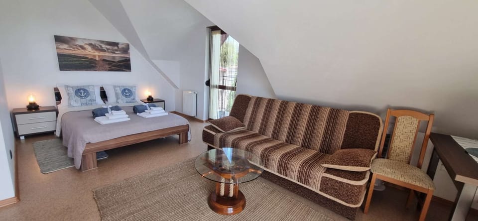 Comfortable bed and sofa