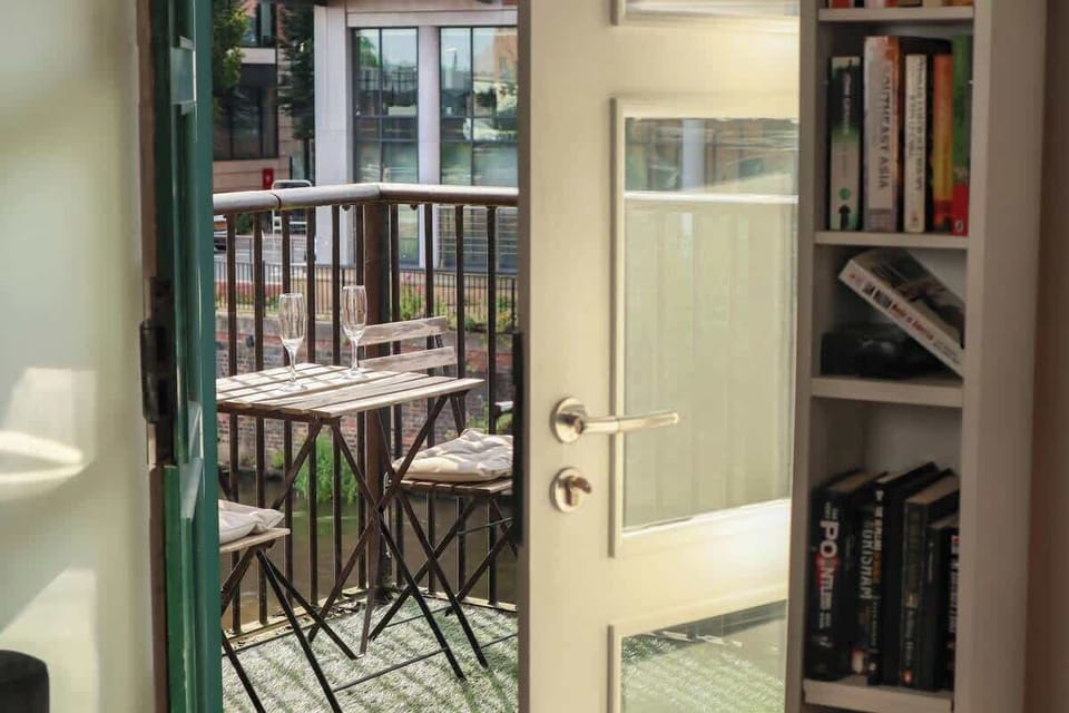 A balcony is an outdoor platform attached to a building, offering a space for relaxation or enjoying the view.