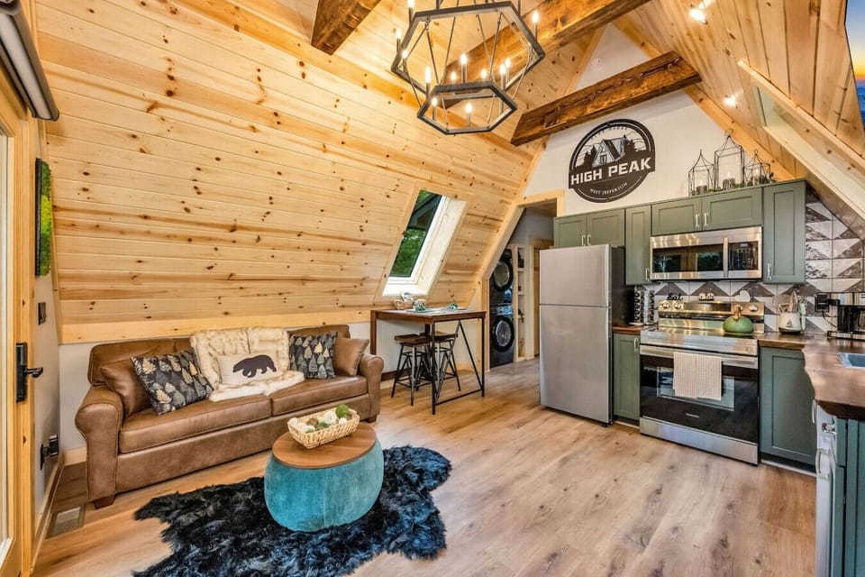 Very comfortable pull out couch in the living area