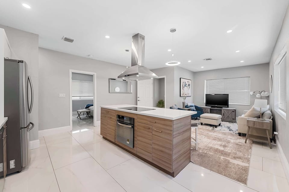 Kitchen and Living Room