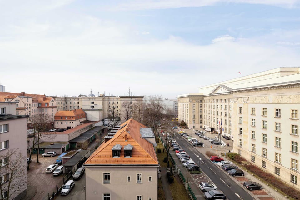 The apartment's surroundings. 