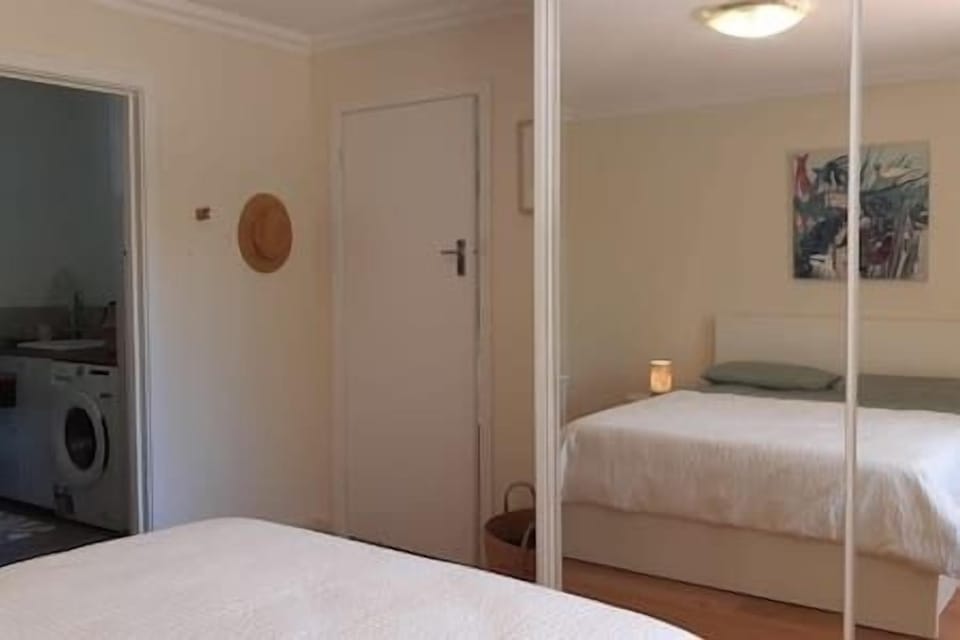 Bedroom with large window