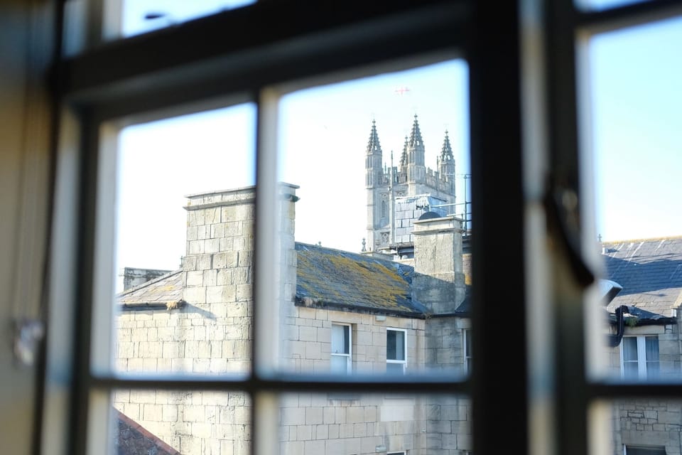 Bath Abbey over the Rooftops 
