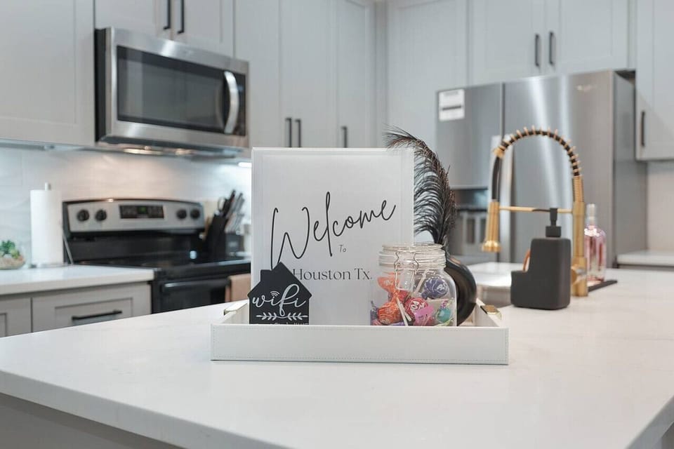 Cook like a pro in the fully equipped kitchen featuring sleek stainless-steel appliances and plenty of counter space.