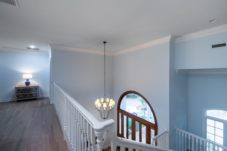 2nd story view to front door.