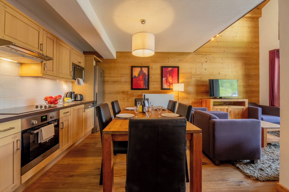 Kitchen and dining area