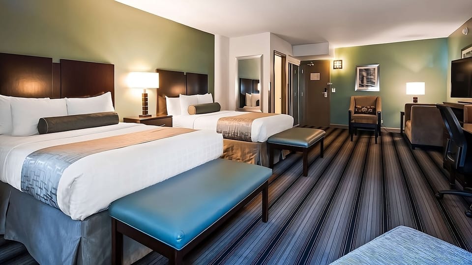 Stretch out in a spacious room designed for effortless comfort.
