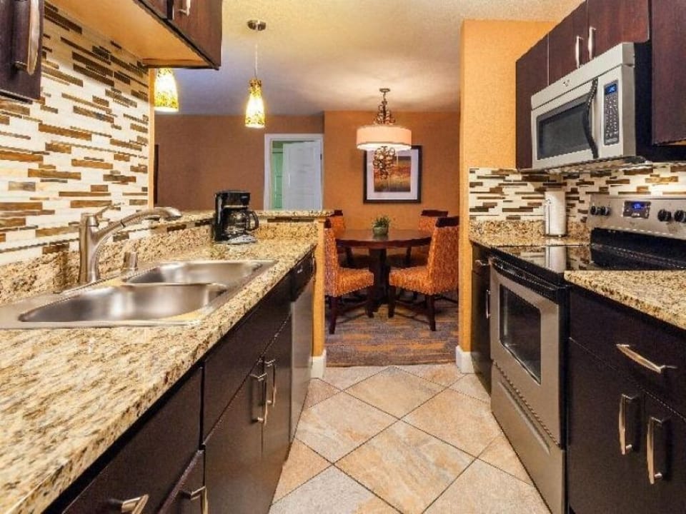 Cook with ease in a sleek, fully equipped kitchen.