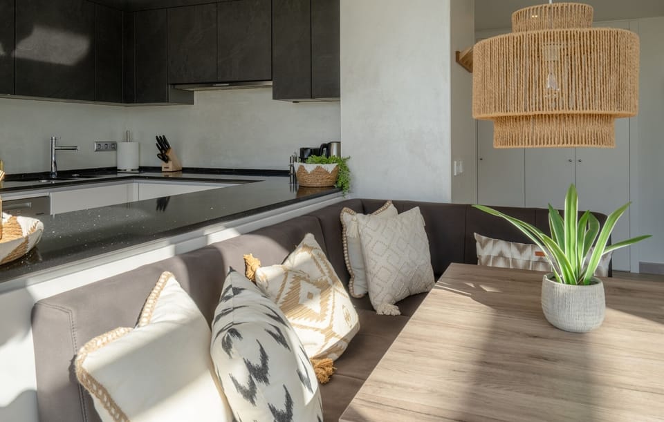 dining area & kitchen