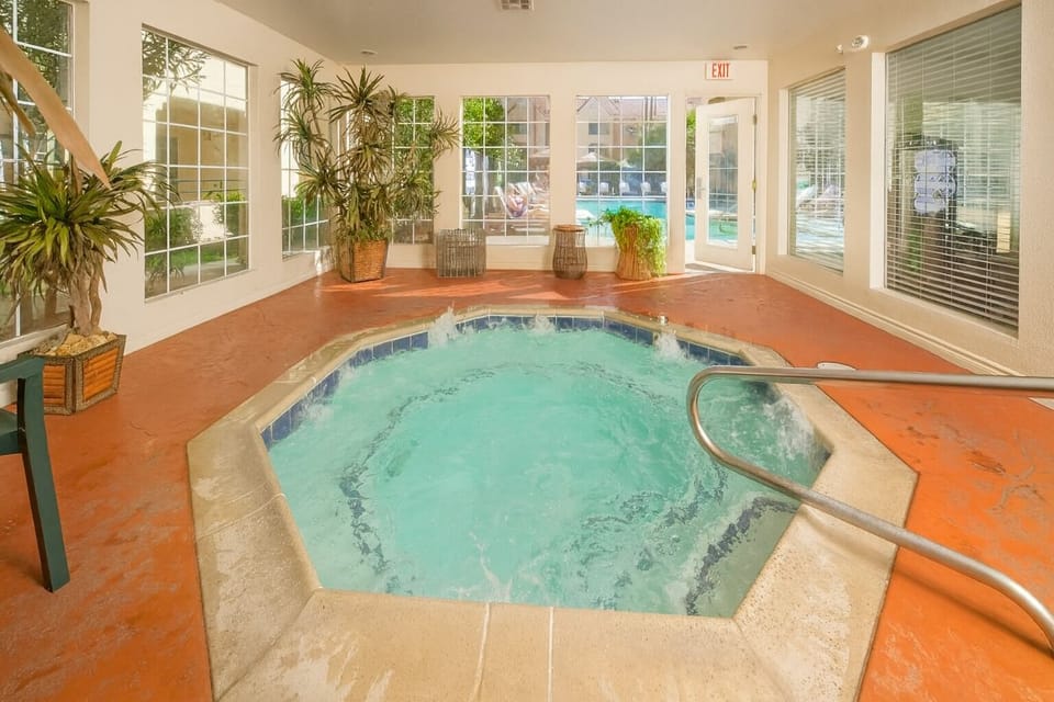 Melt stress away in a bubbling indoor whirlpool retreat.