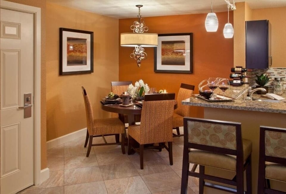 Sip wine and linger over conversation in style.