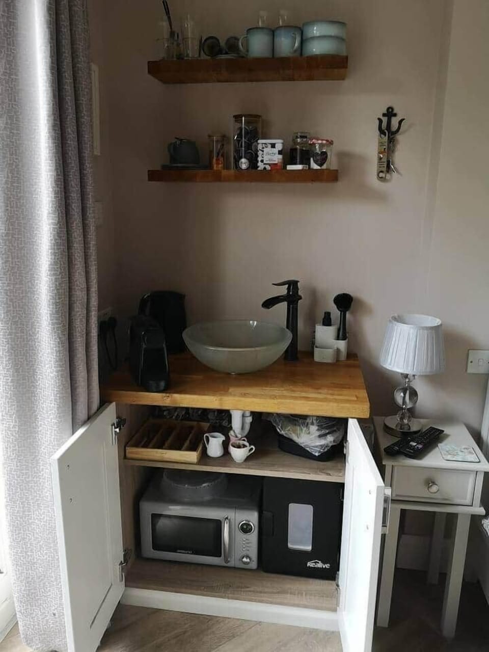 Coffee Machine, Kettle, Microwave
