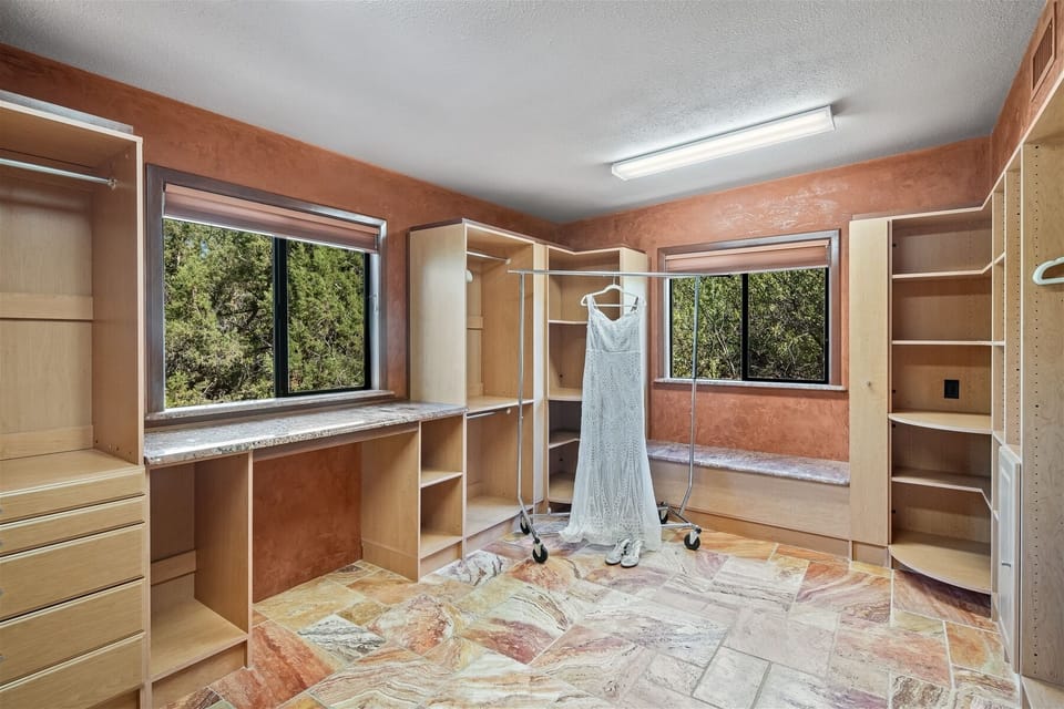 Extra large walk in closet