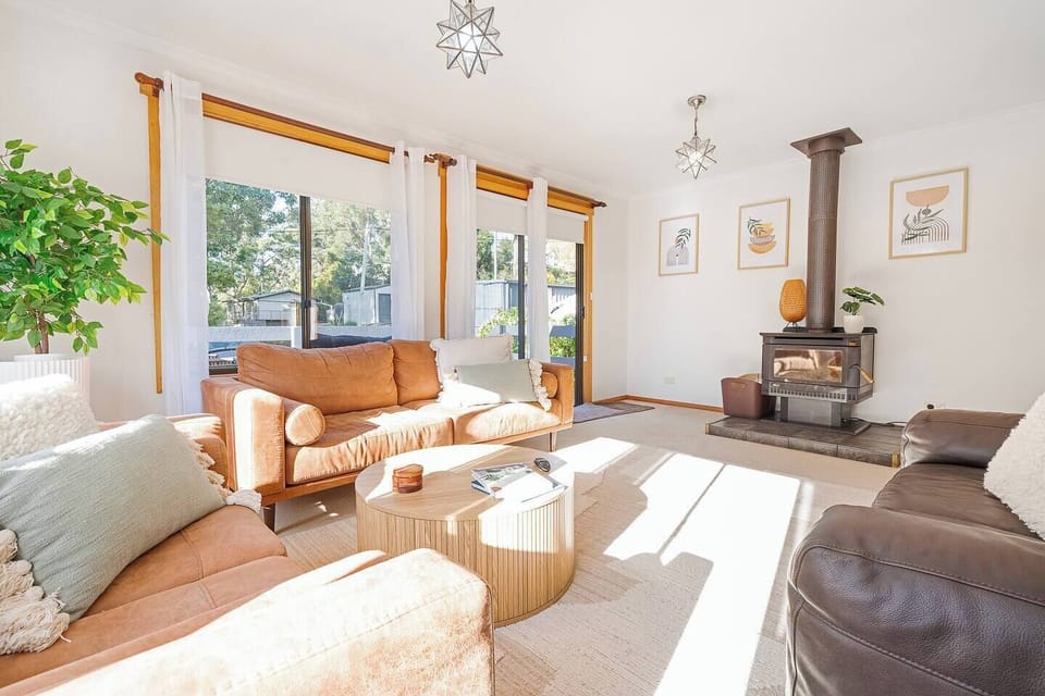 Let the wood-burning fire warm your evenings as you share stories and sip local wine beside its gentle glow.