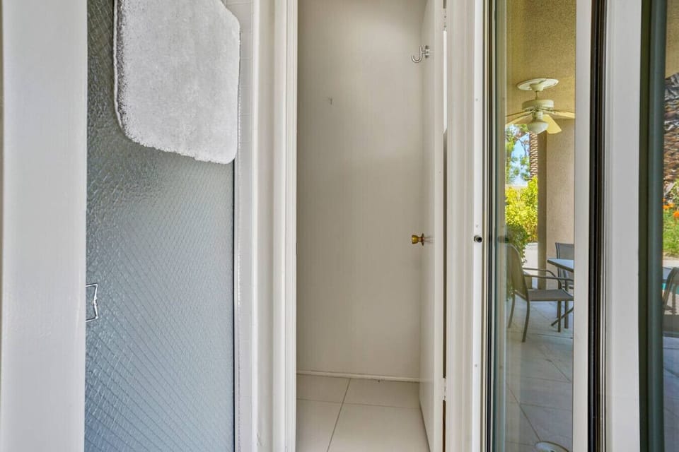 Refresh after a pool day in stylish, modern bathrooms.