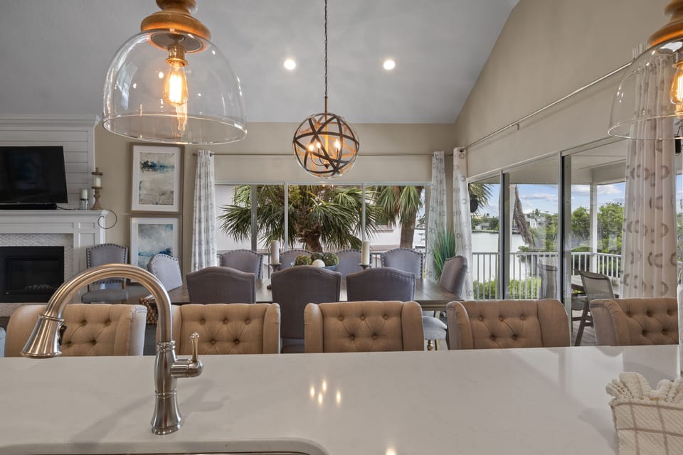 Fully equipped kitchen with views